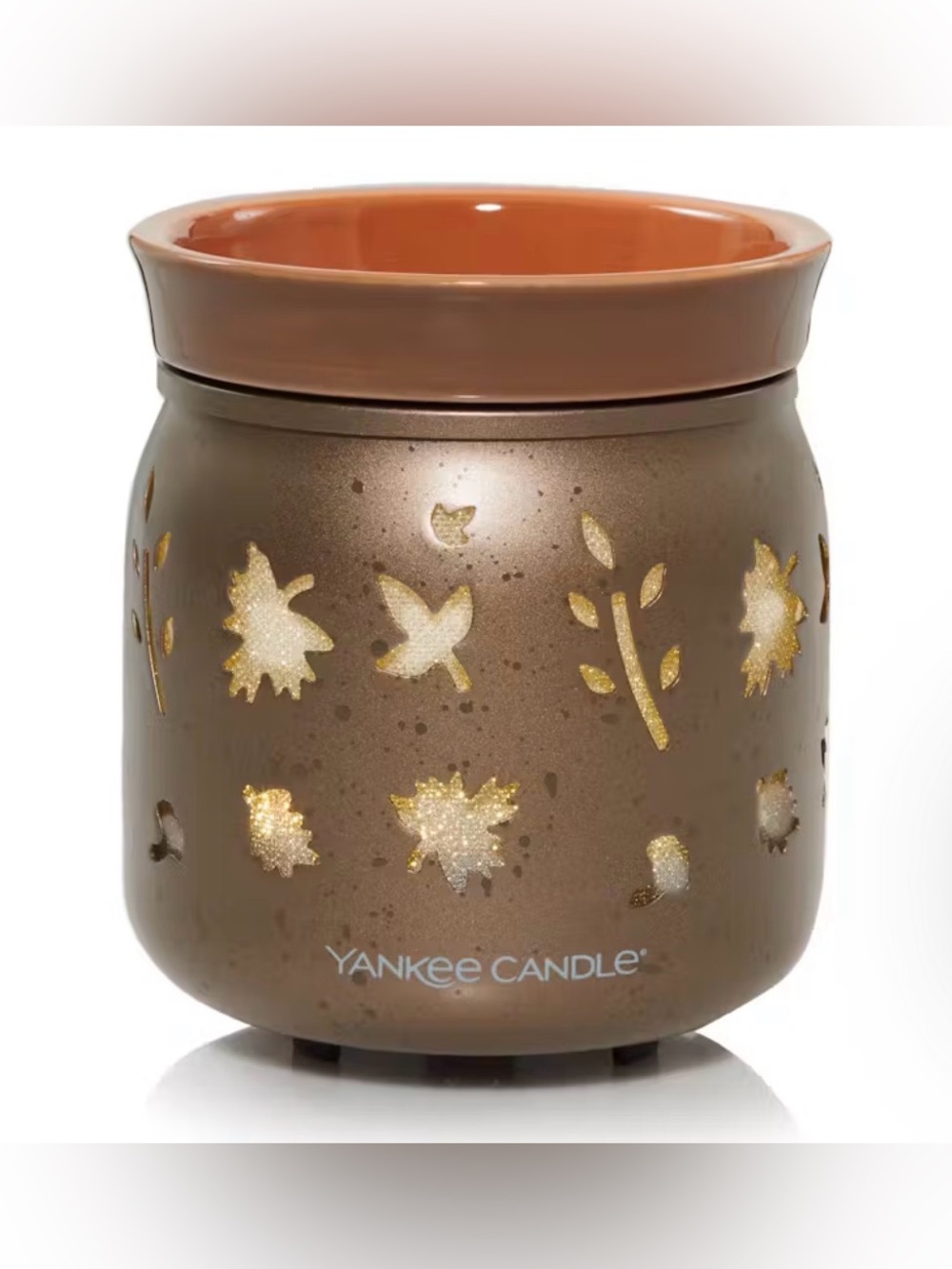 Yankee Candle Dancing Leaves Electric Wax Melt Warmer Fall Leaves NIB